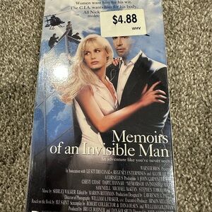 Memoirs of an Invisible Man VHS sealed with watermark